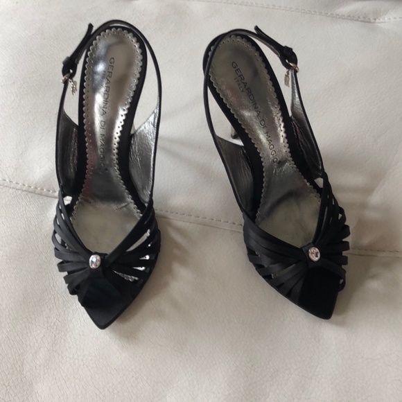 Black High Heel w/ Crystal - Geraldine Di Maggio - Picture 1 of 3